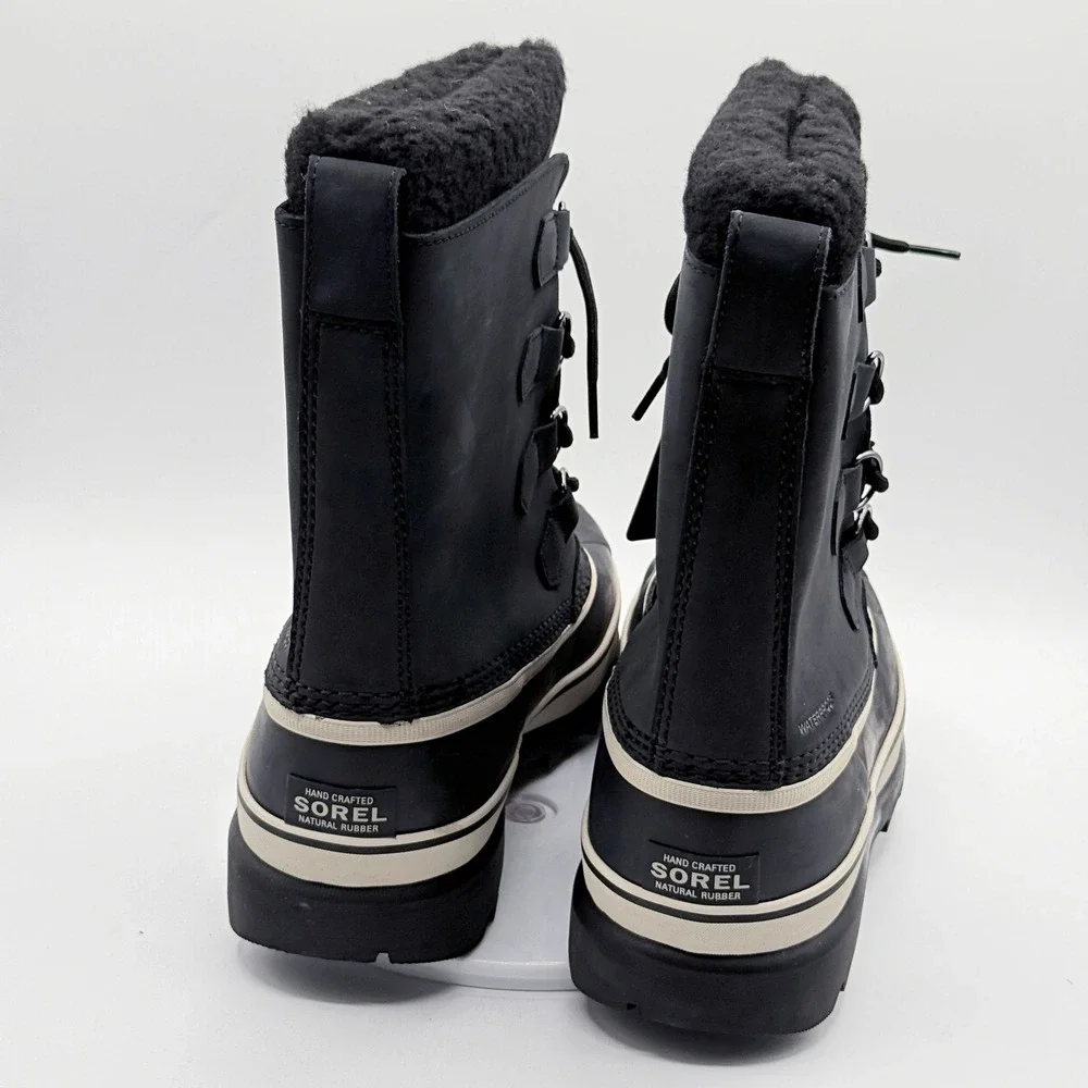 Sorel Caribou Boots / Size 9 Mens / Black Dark Stone Waterproof